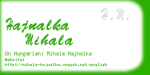 hajnalka mihala business card